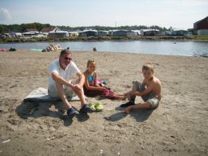 Strandtur med Mia og Martin