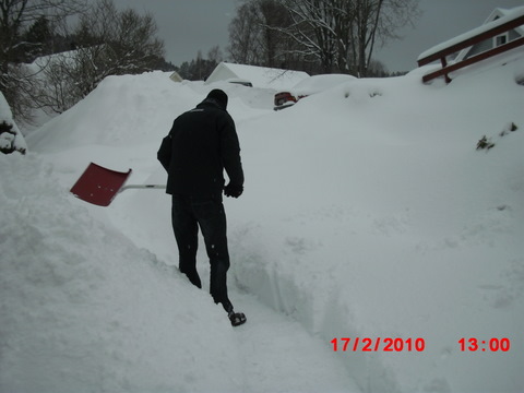 Mye og lang snømåking