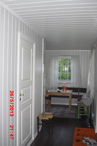 Gang og kjøkken like så