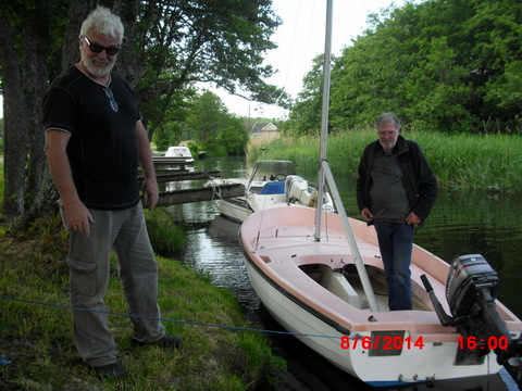 Knut er på besøk så vi tar en fisketur