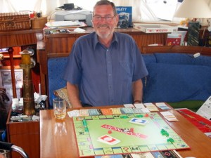 Den glade vinner av siste monopolaften