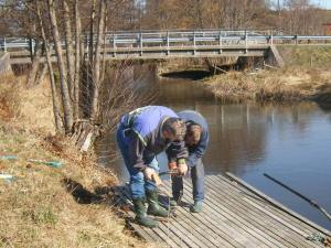 Vannledningen repareres