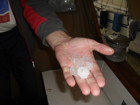 På størrelse med isterninger